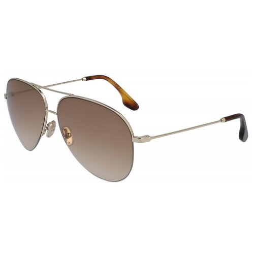 Солнцезащитные очки Victoria Beckham, квадратные, для женщин, коричневый