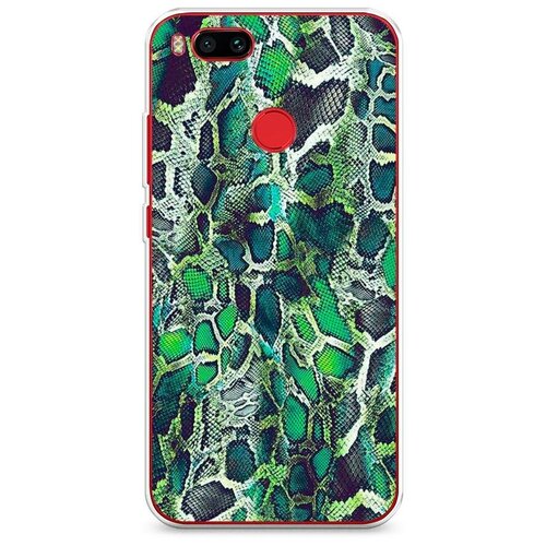 фото Силиконовый чехол "зеленая кожа змеи" на xiaomi mi a1 / сяоми м1 а1 case place