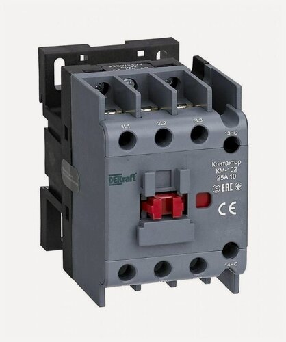 Изображение товара Контактор КМ-102 3п 25А кат. 230В AC 1НО AC-3 AC-4 DEKraft 22004DEK