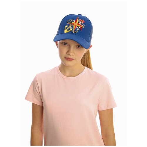 Бейсболка Jane Flo (Алый 54-56) с аппликацией/женская кепка/для девочек/для мальчиков/мужская бейсболка/с сеткой