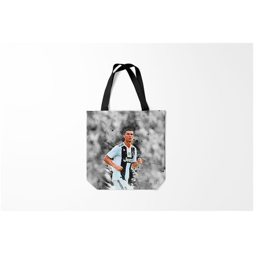 фото Сумка-шоппер / 40х40 см / футбол / juventus криштиану роналду burnettie