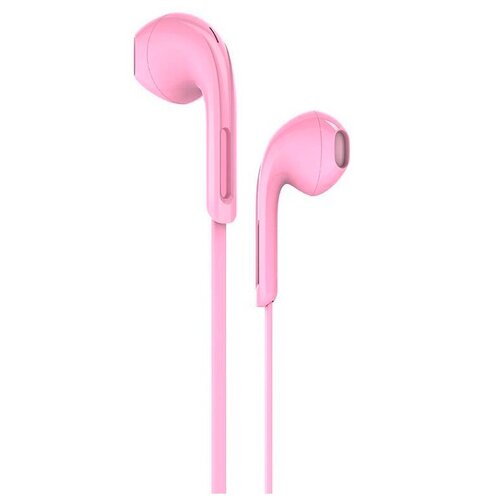 Наушники hoco M39 Jack 35mm проводные розовые с микрофоном для музыкиподар 113400₽