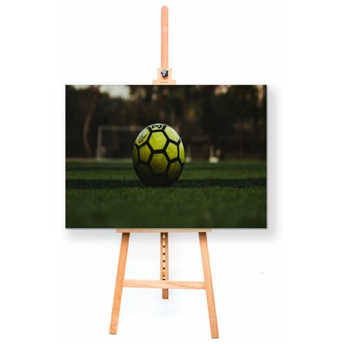 Интерьерная картина Coolpodarok Футбол Футбольный мяч Зелёный Трава
