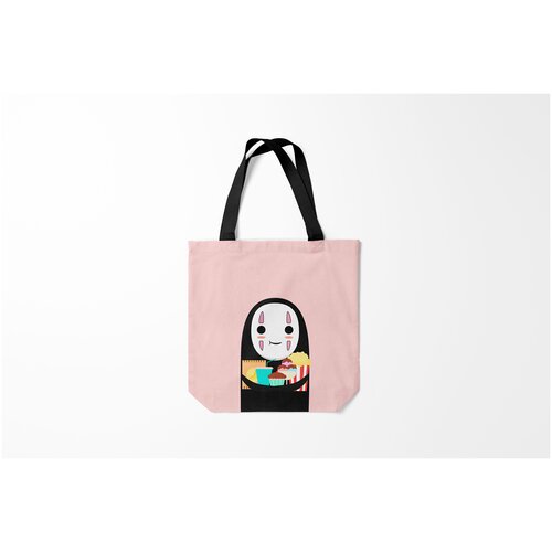 фото Сумка-шоппер / 40х40 см / аниме / унесенные призраками каонаси со вкусняшками burnettie