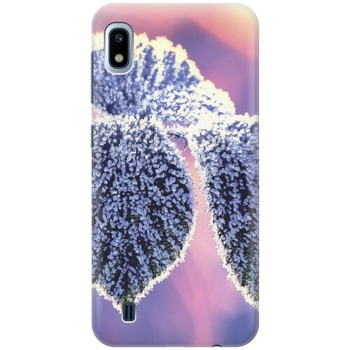 фото Силиконовый чехол на samsung galaxy a10 / самсунг а10 с принтом "замерзшие листики gosso