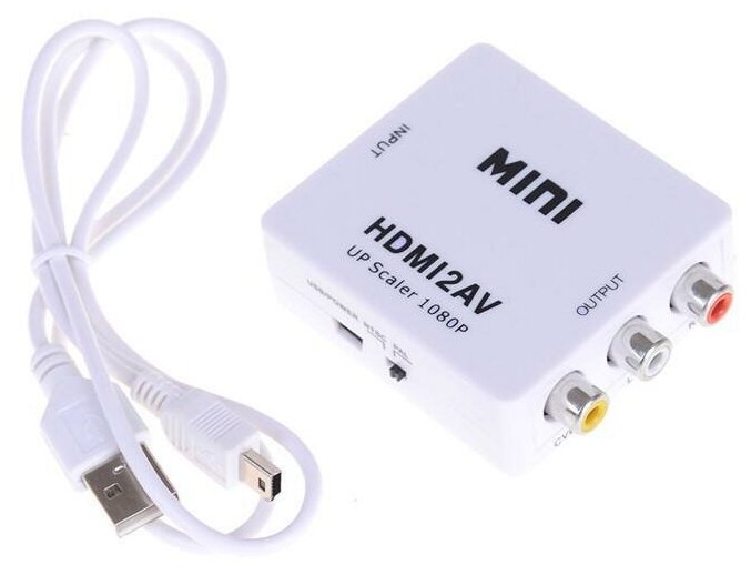 Конвертер HDMI2AV (вход гнездо HDMI / выход 3-гнезда RCA) OT-AVW51