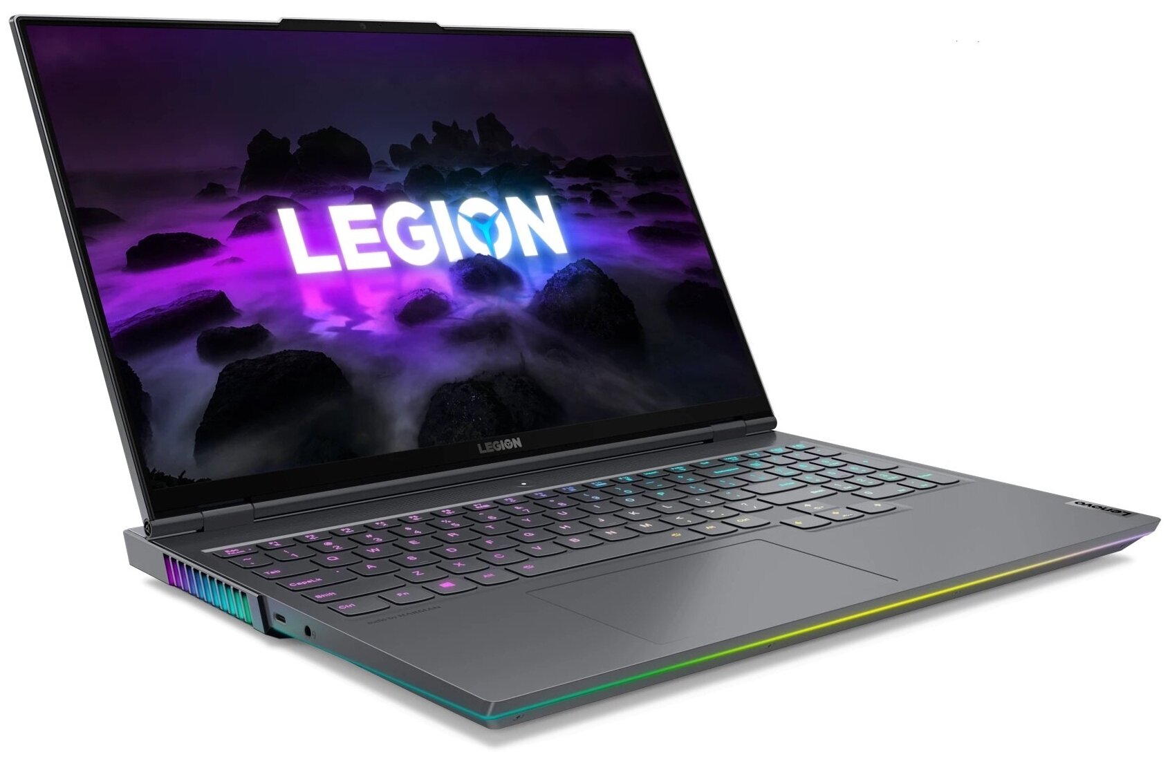 16" Ноутбук Lenovo Legion R9000K2021H (Legion 7), 2560x1600 WQXGA, AMD Ryzen 9 5900HX 3.3 GHz, RAM 32 ГБ, SSD 1ТБ, RTX 3080, Win 11, Storm Grey