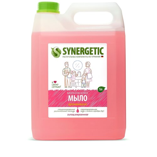 Synergetic Мыло жидкое Аромамагия цветы, 5 л жидкое мыло synergetic аромамагия 5 л