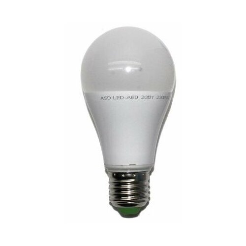 фото Лампа светодиодная led-a60-standard 20вт 160-260в е27 4000к 1800лм asd