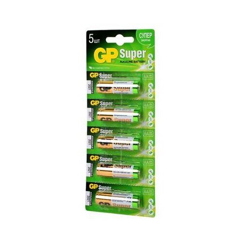 Элемент питания GP Super GP15A-CR5 LR6 BL5 арт.12647 (5 шт.) lr03 элемент питания smartbuy bl5 strip лента отрывная 60 600 sbba 3a05b