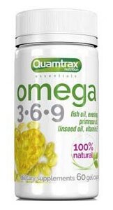 Фото Quamtrax Nutrition Омега жиры Quamtrax Nutrition Omega 3-6-9, 60 капс