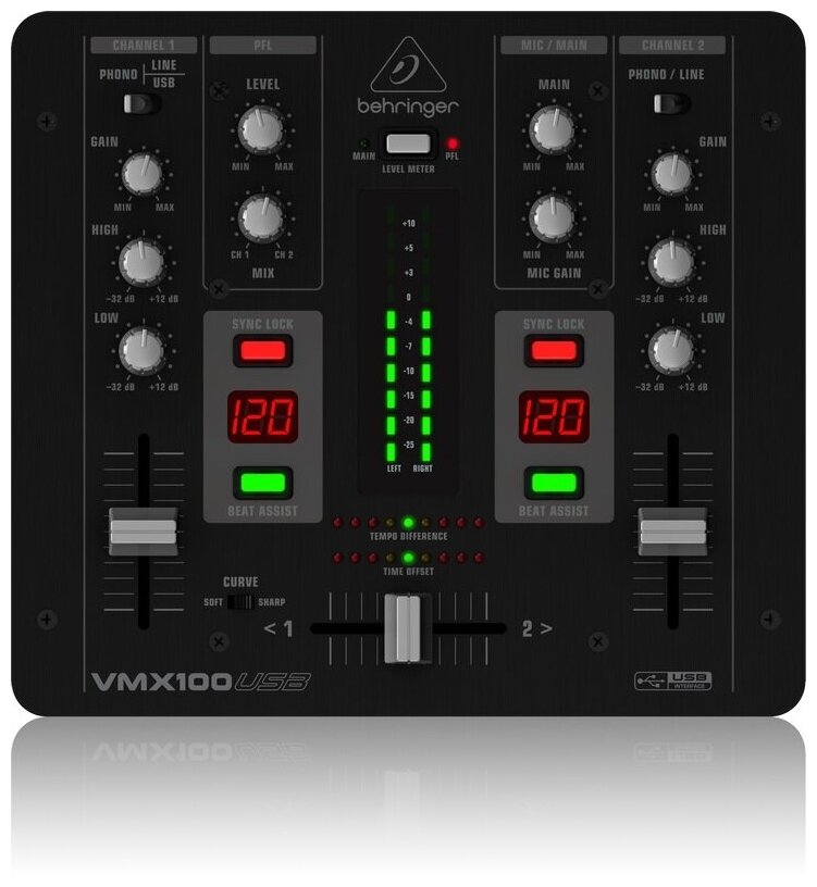 DJ микшерный пульт BEHRINGER VMX100USB