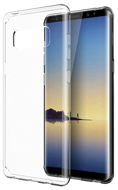 Чехол-накладка Чехол. ру ультра-тонкий из мягкого силикона для Samsung Galaxy Note 8 SM-N950 прозрачный