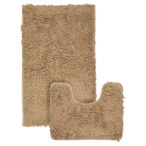 фото Набор ковриков для ванной макароны 50х80, 50х50см доляна