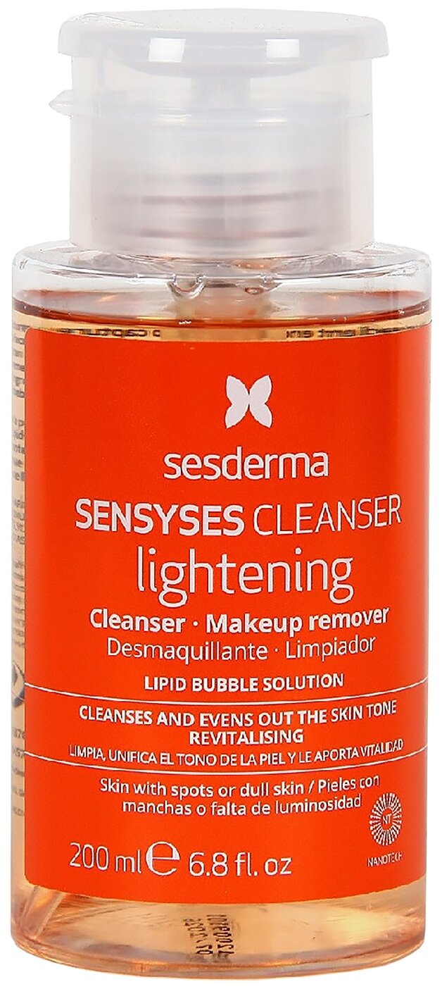 SesDerma липосомальный лосьон для снятия макияжа Sensyses Cleanser Lightening