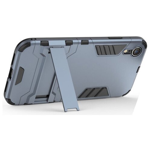 фото Противоударный чехол transformer-2 с функцией подставки для iphone xr black panther