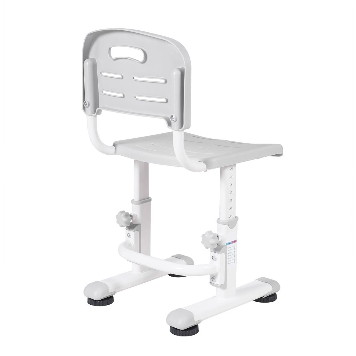 Комплект Anatomica Litra парта + стул + выдвижной ящик + подставка белый/серый - фотография № 9