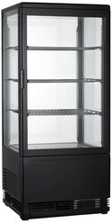 Холодильная витрина VIATTO VA-RT-78B. Холодильный шкаф. Холодильник для напитков