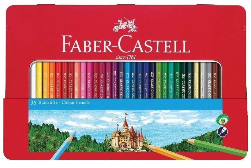 Карандаши цветные Faber-Castell 36 цветов шестиграные