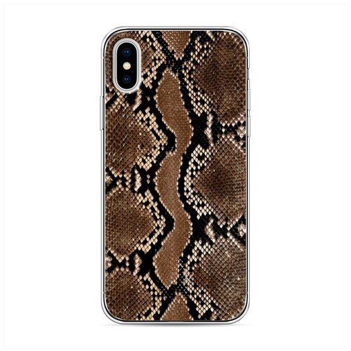 фото Силиконовый чехол "кожа питона" на apple iphone xs (10s) / айфон икс эс case place