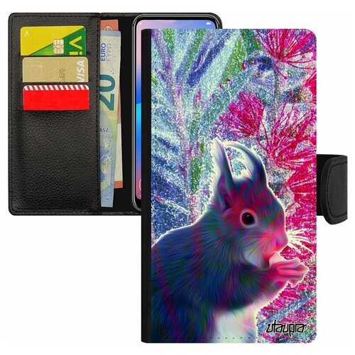фото Чехол-книжка на смартфон apple iphone 8 plus, "белка" телеутка беличьи utaupia