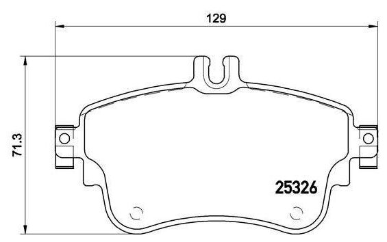 Дисковые тормозные колодки передние TRIALLI PF 4286 для Mercedes-Benz A-class, Mercedes-Benz B-class (4 шт.)