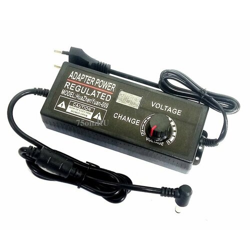 Блок питания с регулировкой напряжения от 9V до 36V 3A, штекер 5,5х2,5мм