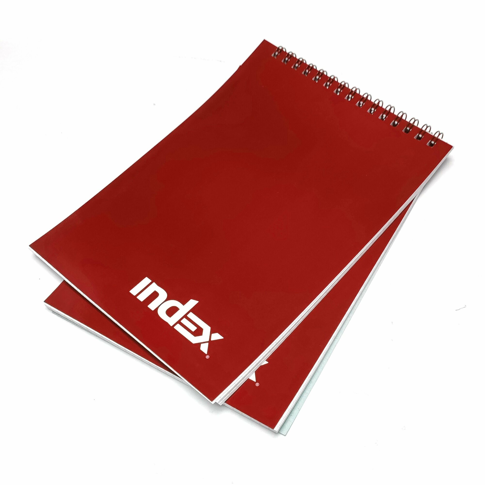 Блокнот Index Office classic A5, 40 листов, 2 штуки в наборе, цвет красный