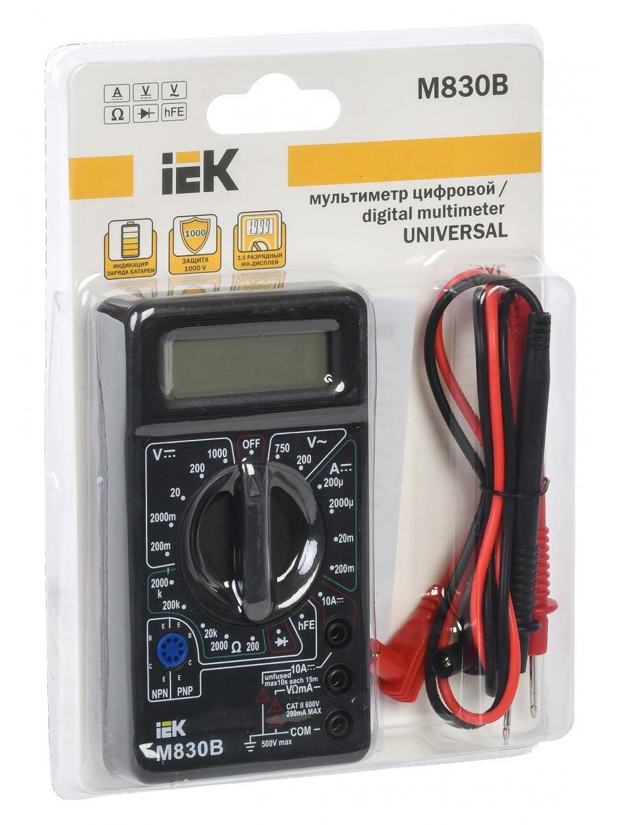 Мультиметр Iek Universal M830B (TMD-2B-830)