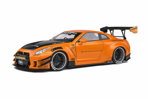 Nissan gtr R35 lb works 2021 orange-metallic carbon