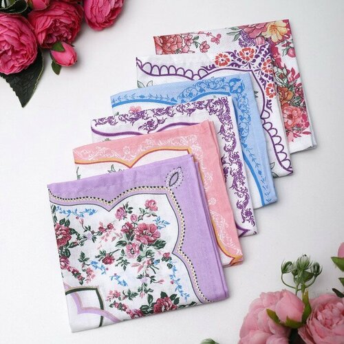 Носовой платок DomoVita 6 шт микс 584₽