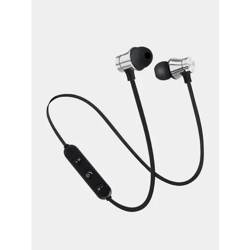 Беспроводные наушники Sports Sound Stereo Bluetooth серебристые 210₽