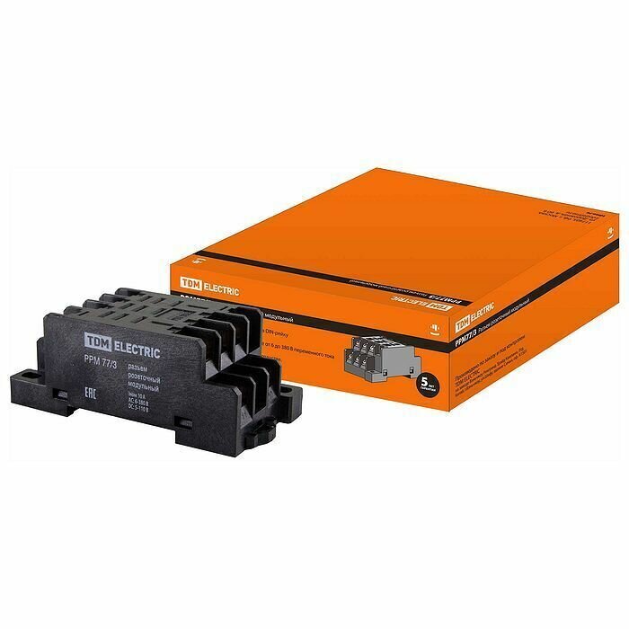 фото Реле модульный разъем для реле промежуточного РЭК77/3