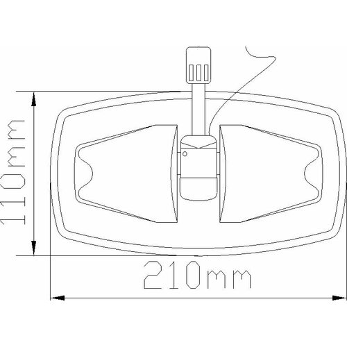 Уключина в сборе тип b, черная SSCL00010100-2-2