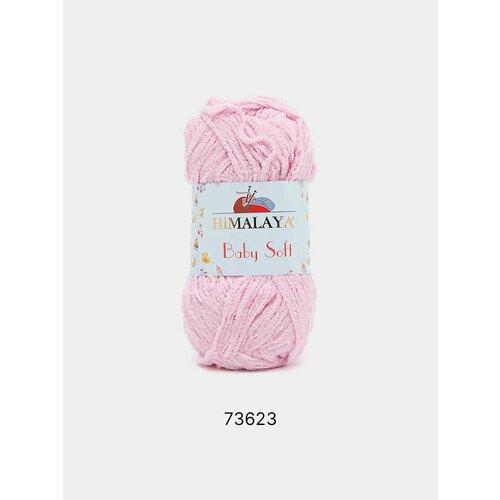 Пряжа плюшевая Himalaya Baby Soft, Цвет: Конфетный