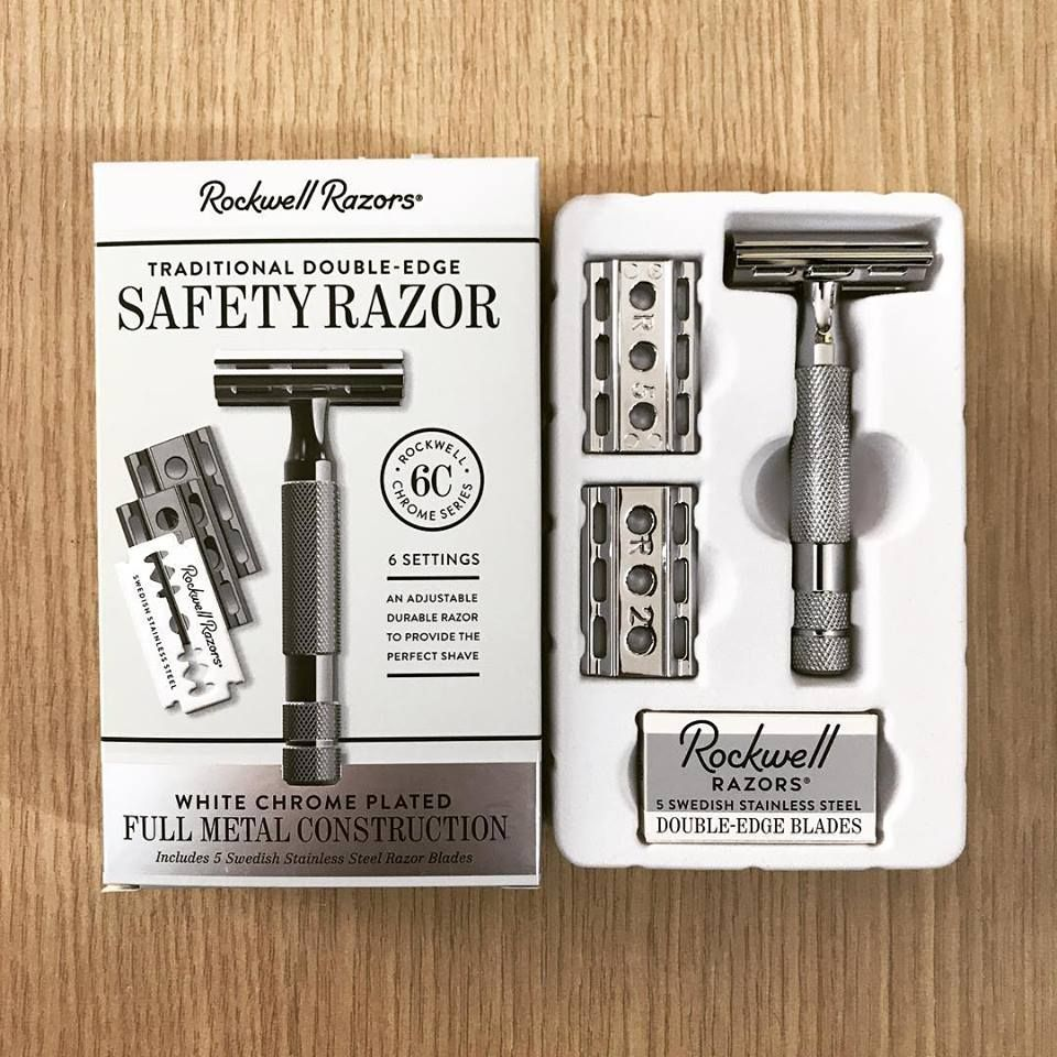 Т-образная бритва Rockwell 6C, белый хром Rockwell Razors - фото №14