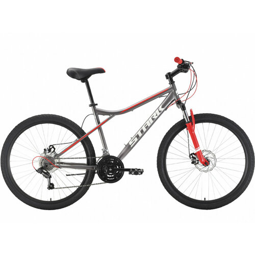 STARK Велосипед Stark'22 Slash 26.1 D Steel (рама 16, серый/красный)