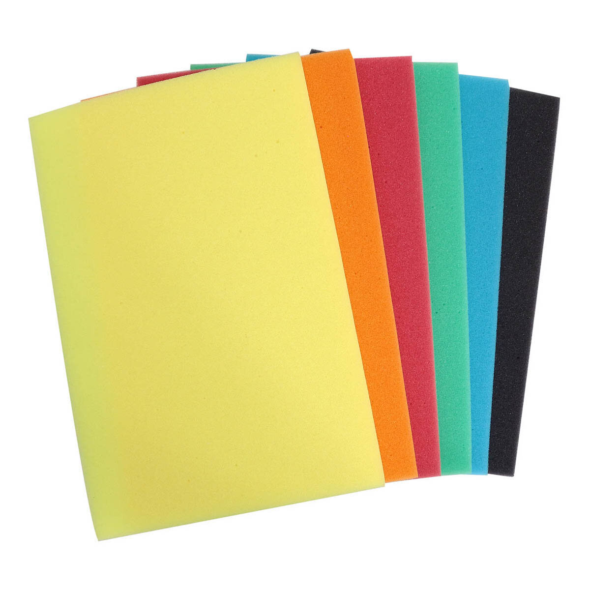 фото Поролон цветной 10мм, А4, SPG 18/32, 6 цветов Астра