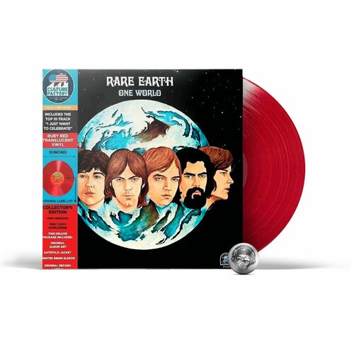 Rare Earth - One World (coloured) (1LP) 2021 Ruby Red Translucent, Limited Виниловая пластинка