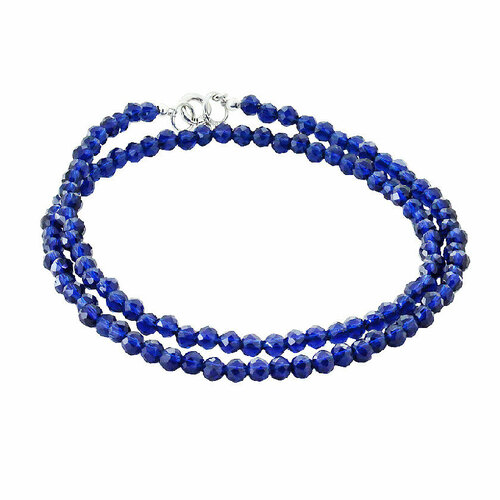 Бусы Beaded Breakfast, серебро, 925 проба, родирование, шпинель, длина 38 см., золотой