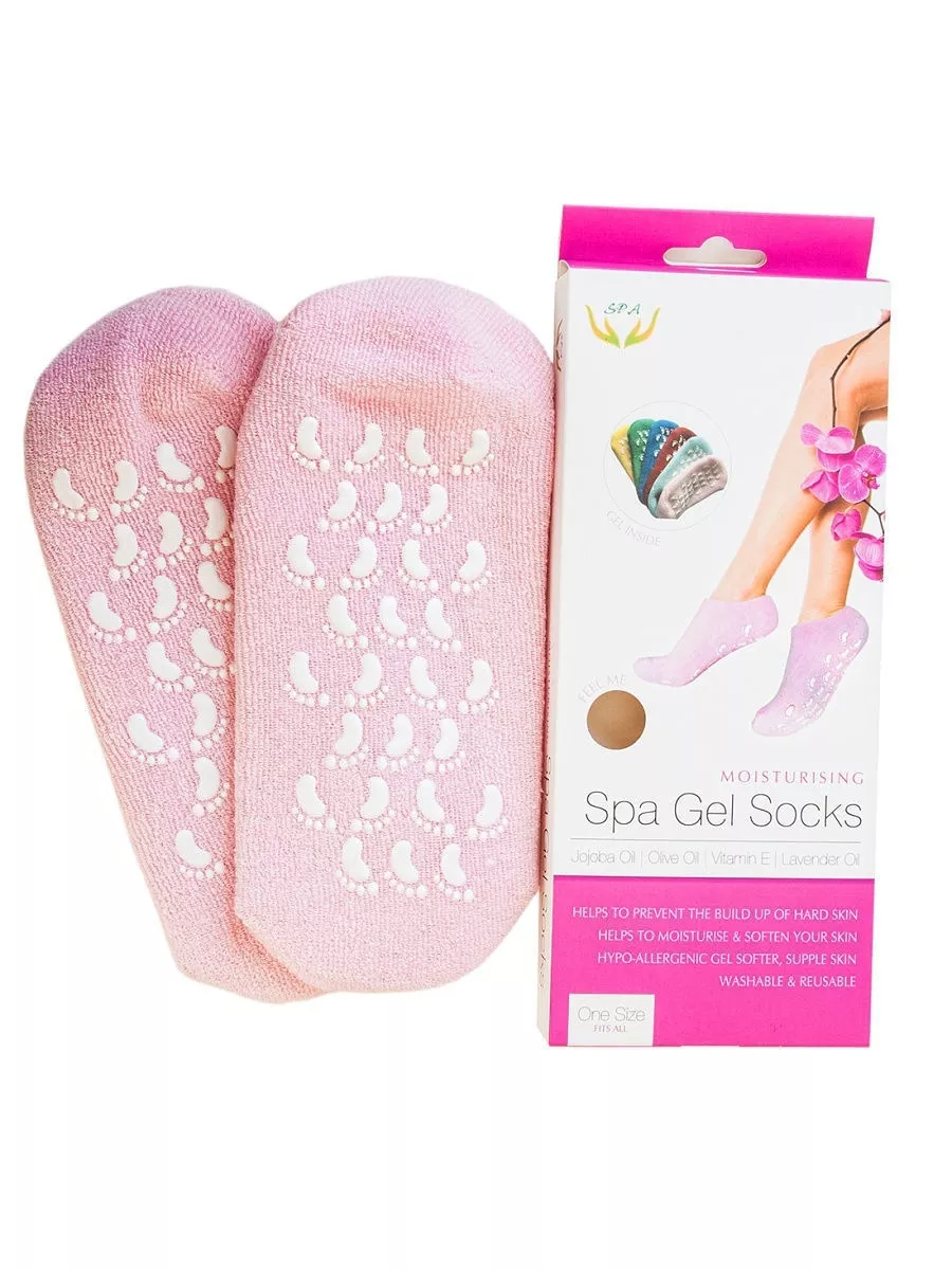 Увлажняющие гелевые носочки Spa Gel Socks, силиконовые носки с пропиткой