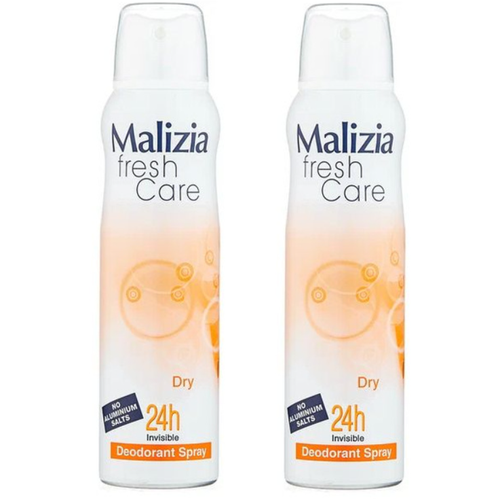 Дезодорант-антиперспирант Malizia Fresh Care Dry, 150 мл, 2 шт.