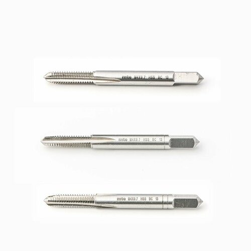 Метчики ручные HSS DIN 352 комплект 3 шт M5X08 mte 885₽