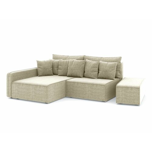Угловой диван Портленд Рогожка Дрим Беж