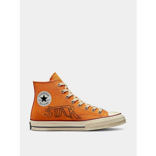 Кеды Converse Chuck 70 Hi, размер 40 EU, оранжевый кеды converse chuck 70 hi размер 40 eu мультиколор