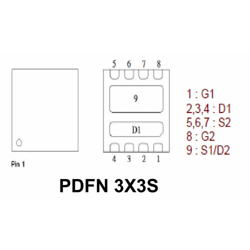 Микросхема PE674DT N-Channel MOSFET 30V 31A/39A PDFN3X3S