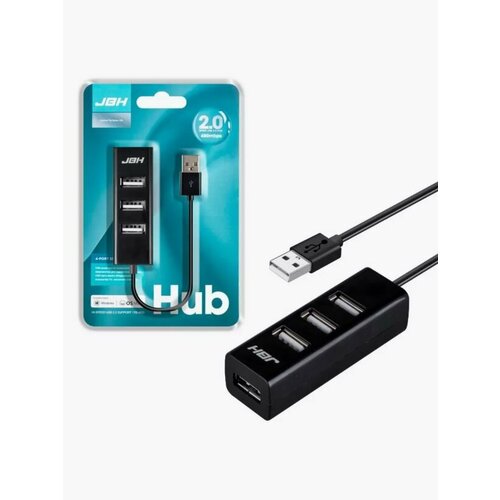 HUB USB-концентратор на 4 USB 2.0 JBH черный