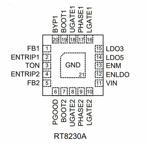 Микросхема RT8230AGQW 2F=