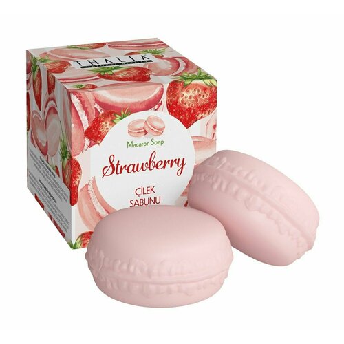 Мыло с ароматом клубники Thalia Natural Beauty Strawberry Macaron Soap 556₽