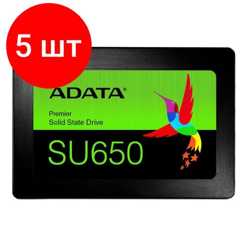 Комплект 5 штук SSD накопитель A-Data 120Gb SATA3 25 ASU650SS-120GT-R 1278000₽